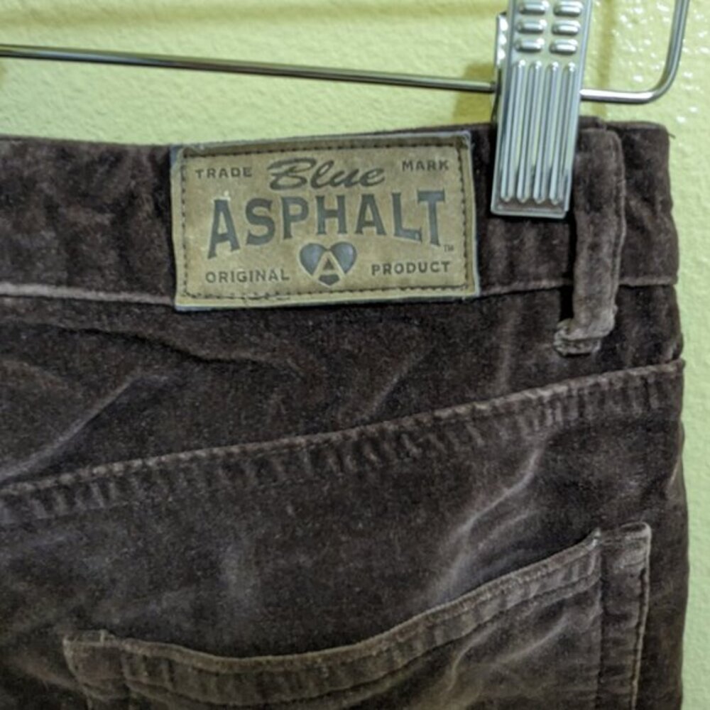 Brown Crushed Velvet Velour Straight Leg‎ Pants Sz 5/6 - Picture 4 of 7